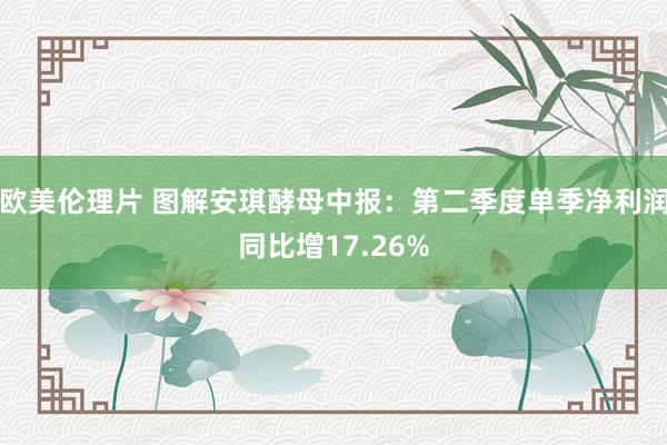 欧美伦理片 图解安琪酵母中报：第二季度单季净利润同比增17.26%