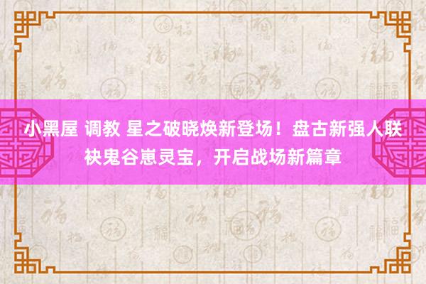 小黑屋 调教 星之破晓焕新登场！盘古新强人联袂鬼谷崽灵宝，开启战场新篇章